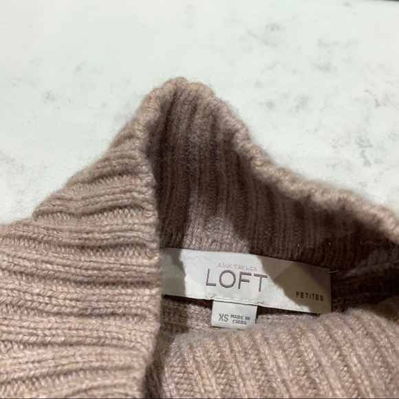 🦋(3 for $20) LOFT Brown Soft Knit Wool Turtleneck - Picture 4 of 4